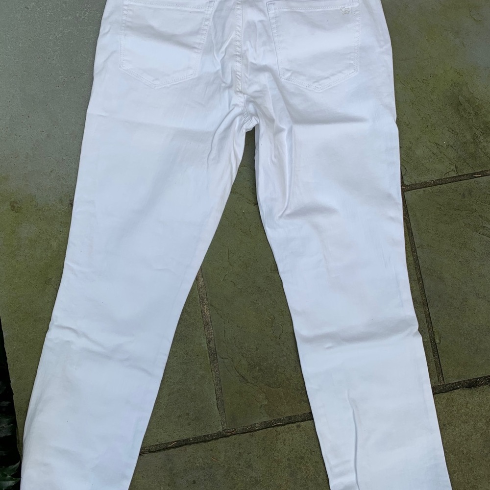 White cut off jeans